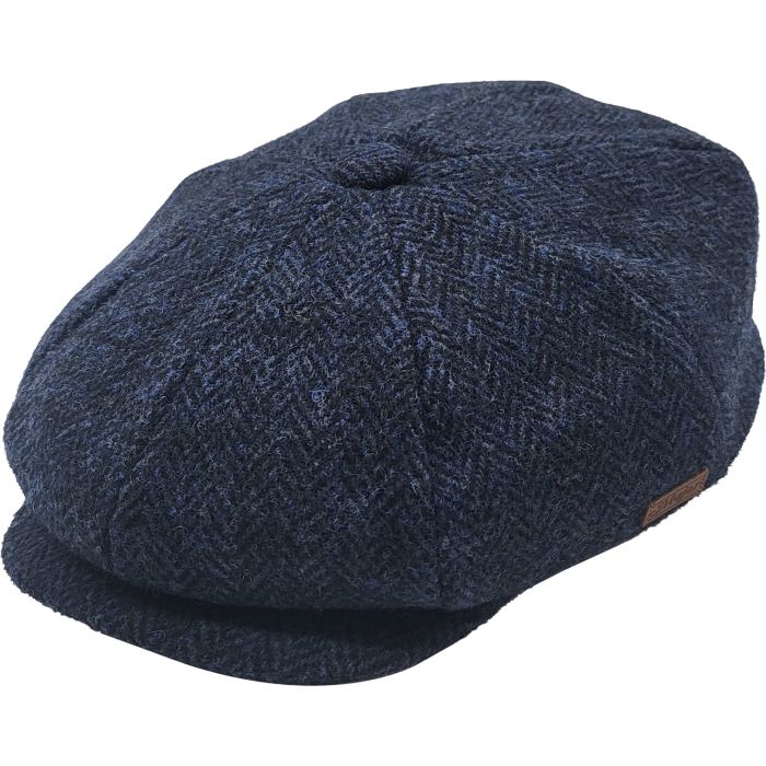 Classic Herringbone Newsboy Cap