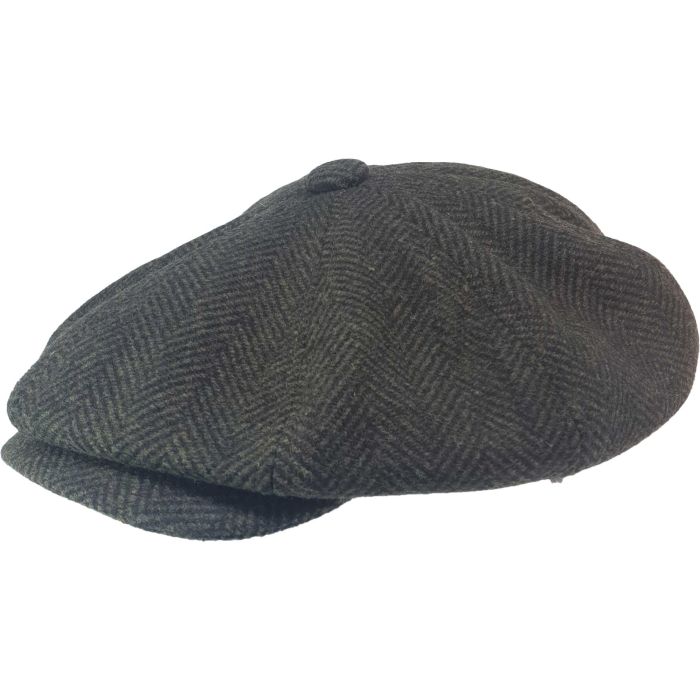 Classic Herringbone Newsboy Cap