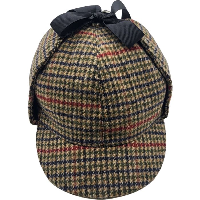 Sherlock Holmes Deerstalker Houndstooth Hat