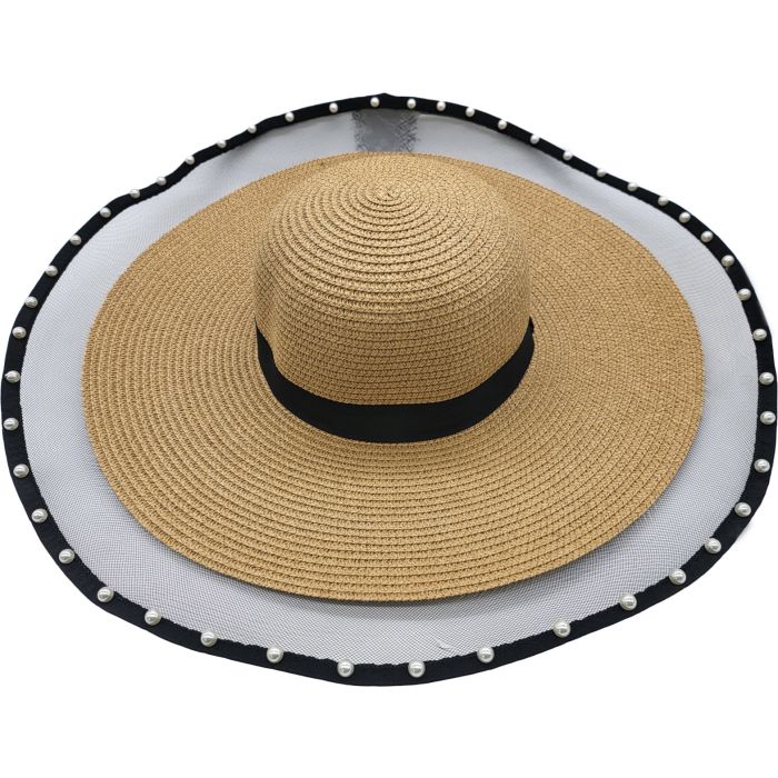 Womens Wide Brim Sun Hat