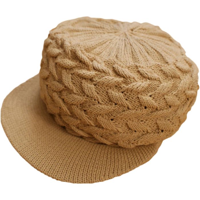 Small Knitted Peaked Rasta Hat