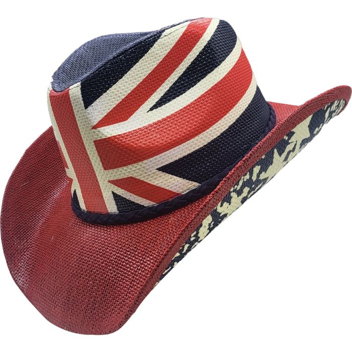 Summer Union Jack Cowboy Hat