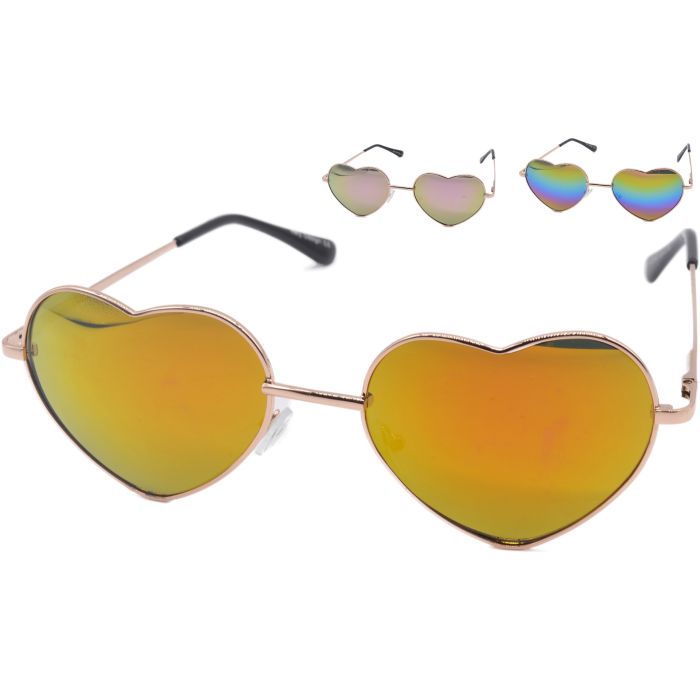 Colourmirror Heart Shape Sunglasses (12pcs)