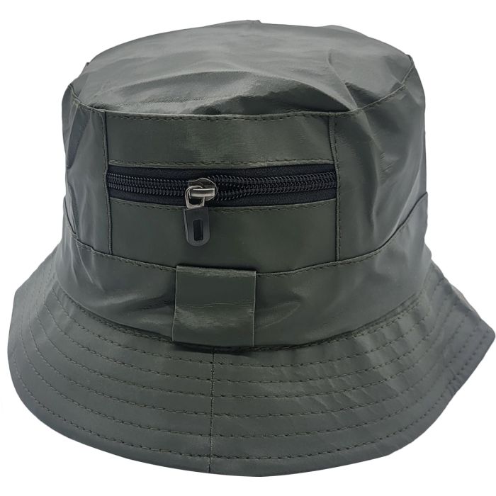 Fisherman Bucket Rain Hat - Zip Pocket (12Pcs)