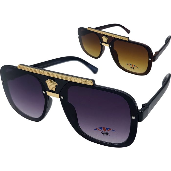 Square Flat Rim Sunglasses (12Pcs)