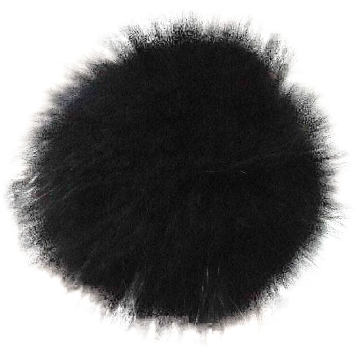 Faux Fur Pompom Keyring (12Pcs)