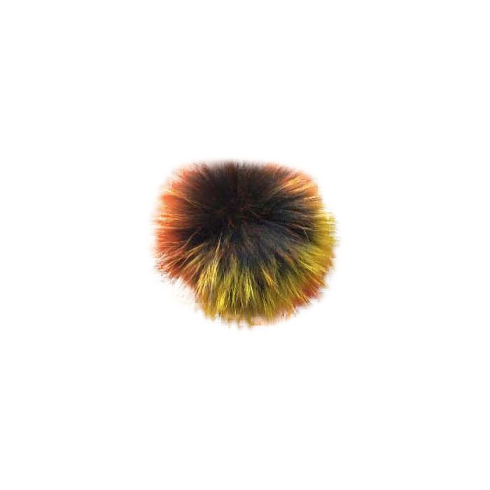 Faux Fur Pompom Keyring (12Pcs)