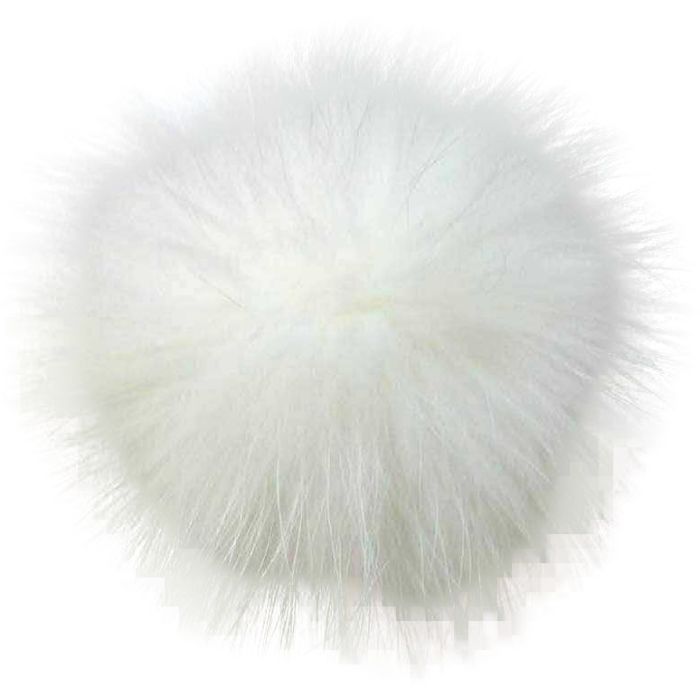 Faux Fur Pompom Keyring (12Pcs)