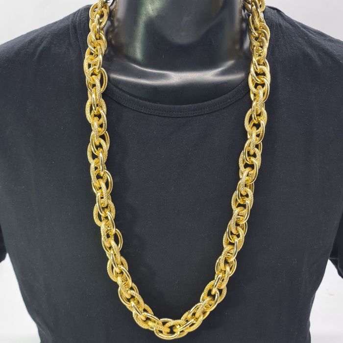 Long Gold Metal Hip Hop Chain (12Pcs)