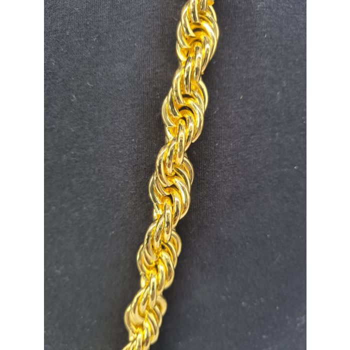 Long Gold Rope Chain (12Pcs)