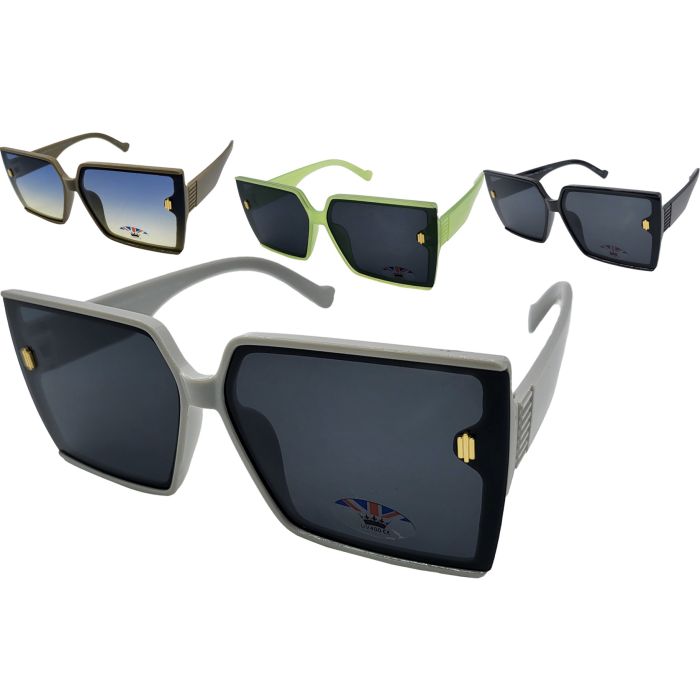 Fashion Big Square Sunglasses (12Pcs)