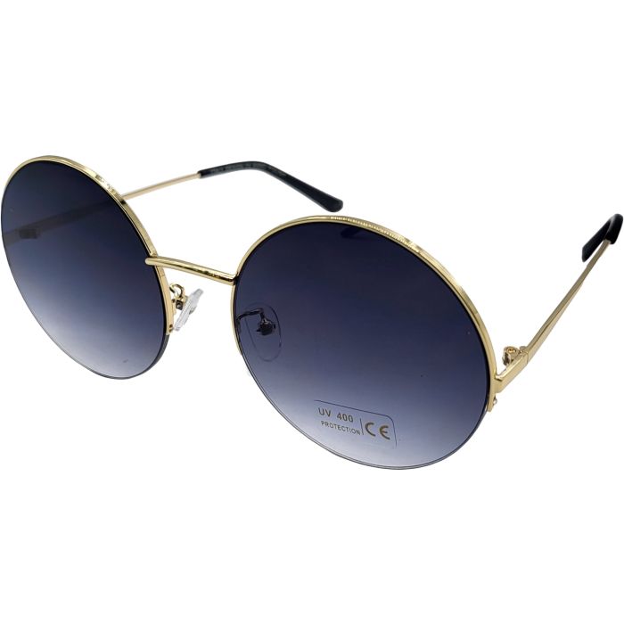 Large Two Tone Round Sunglasses (12Pcs)