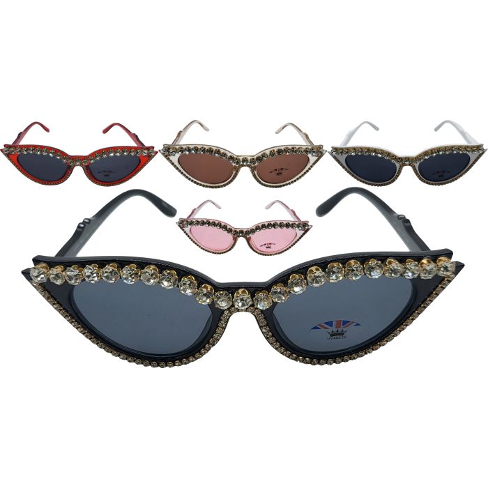 Cat Eye Diamond Sunglasses (12Pcs)