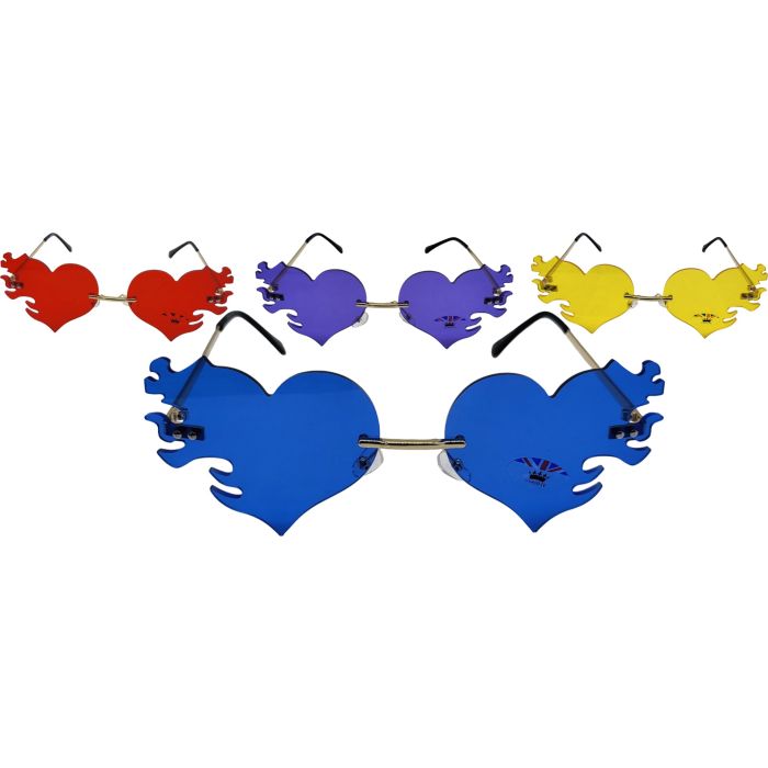 Funky Heart Shape Sunglasses (12Pcs)