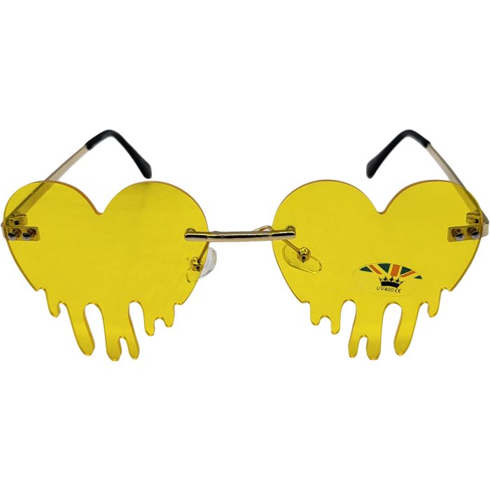 Funky Love Heart Tears Sunglasses (12Pcs)