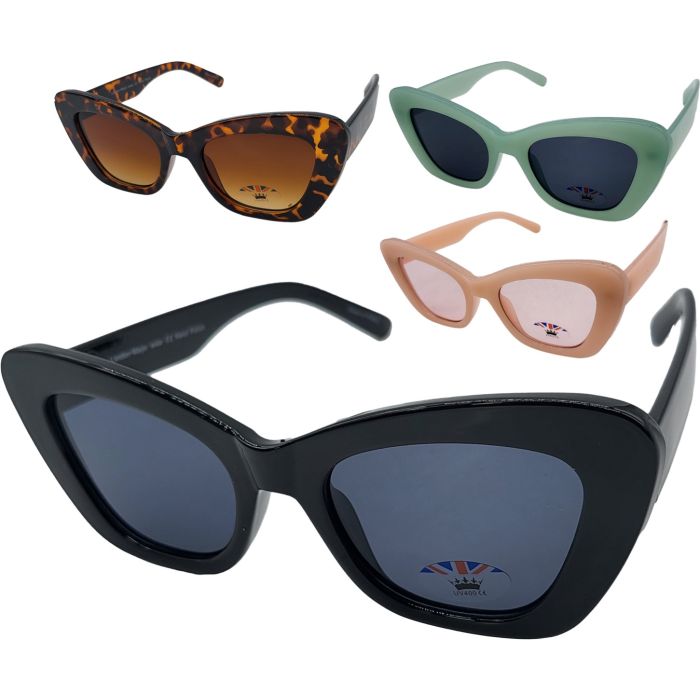 Fashion Big Cat Eye Sunglasses (12Pcs)