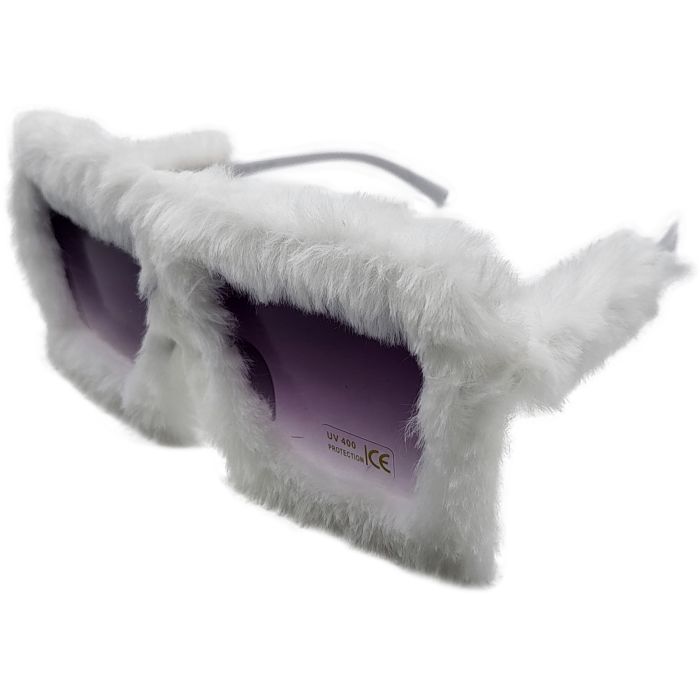 Big Square Fur Sunglasses (12Pcs)