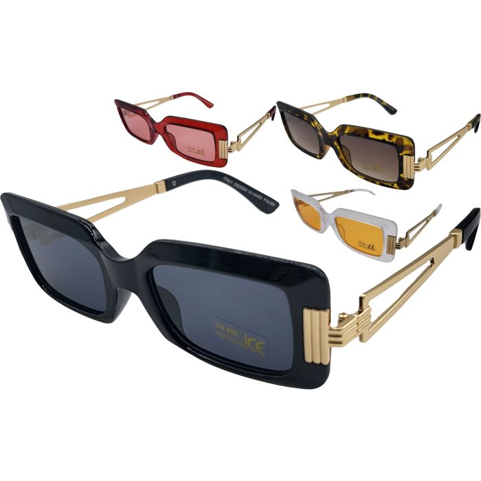 Retro Rectangular Sunglasses (12Pcs)