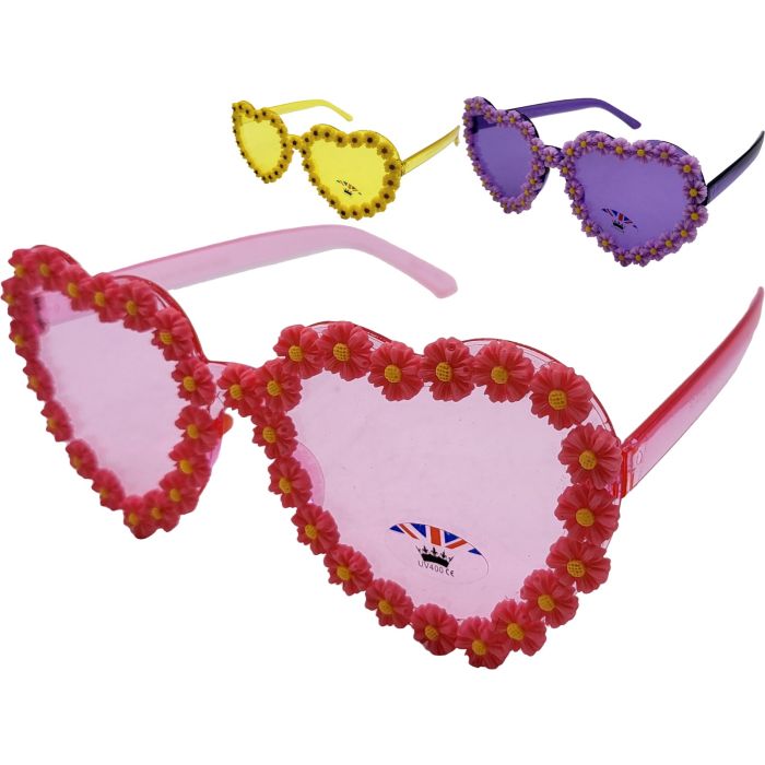 Fancy Heart Shape Sunglasses (12Pcs)