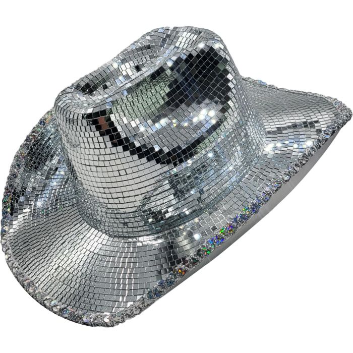 Stunning Disco Mirror Cowboy Hat