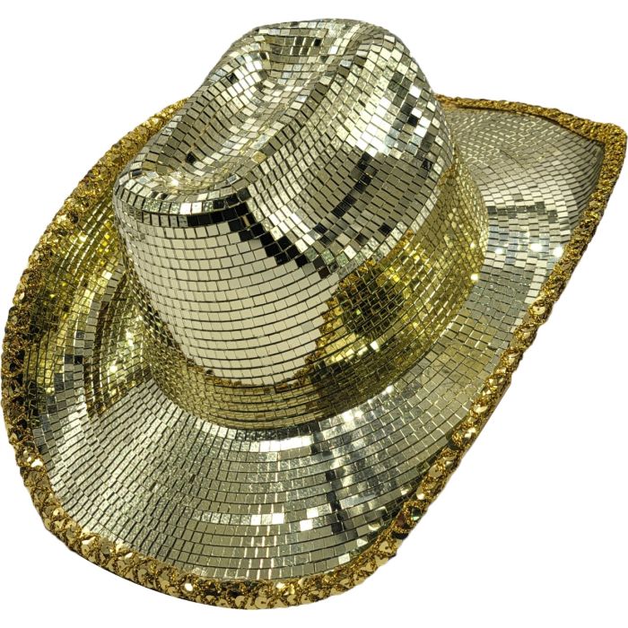 Stunning Disco Mirror Cowboy Hat