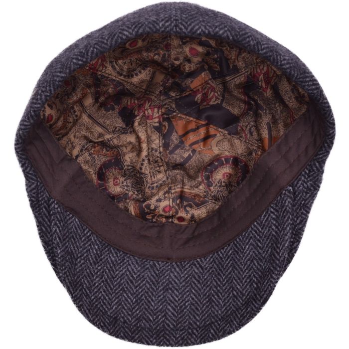 Herringbone Tweed Flat Cap