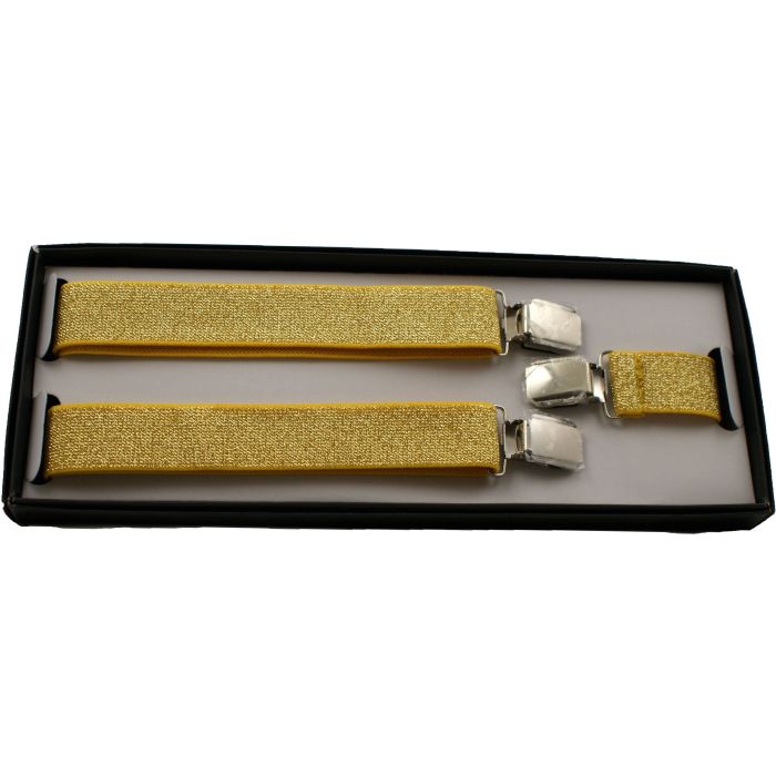 25mm Thin Adjustable Sparkly Braces / Suspenders - Boxed