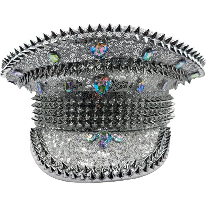 Fancy Party Sequin Military Festival Hat