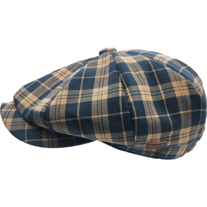 Checked Pattern Newsboy Cap