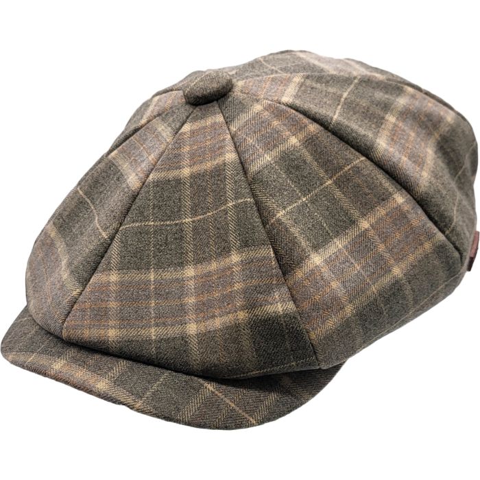 Checked Pattern Newsboy Cap