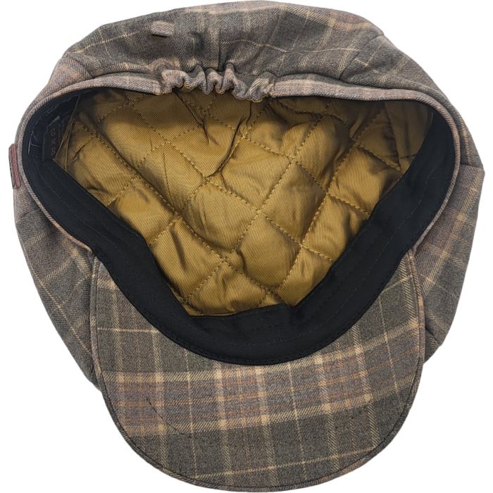 Checked Pattern Newsboy Cap