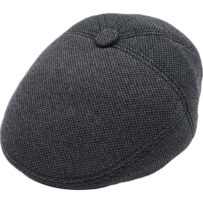 Winter Newsboy Flat Cap With Ear Flaps