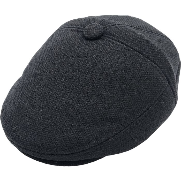 Winter Newsboy Flat Cap With Ear Flaps