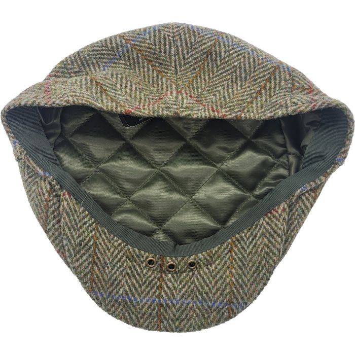 Herringbone Checked Flat Cap