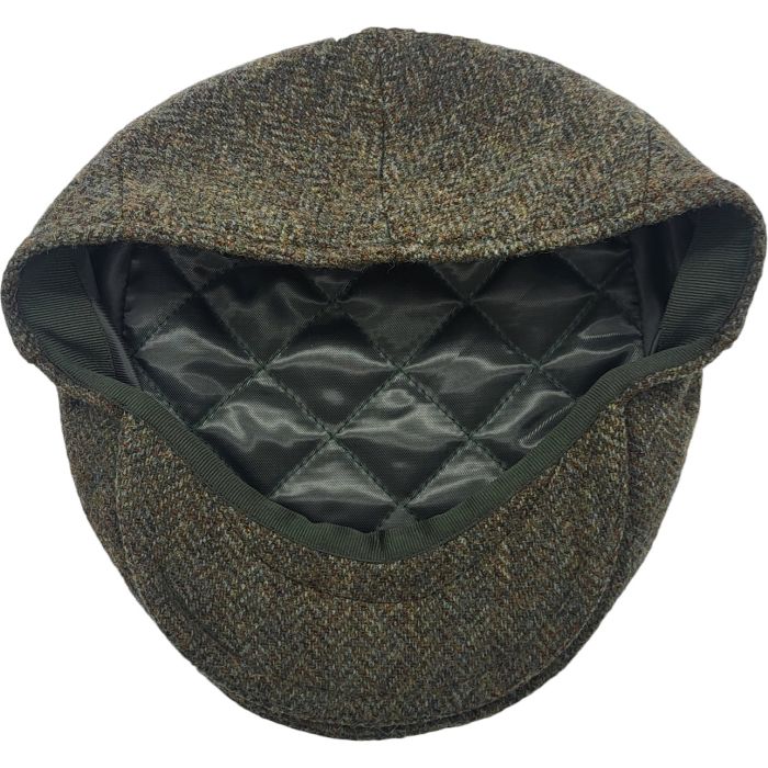 Herringbone Checked Flat Cap