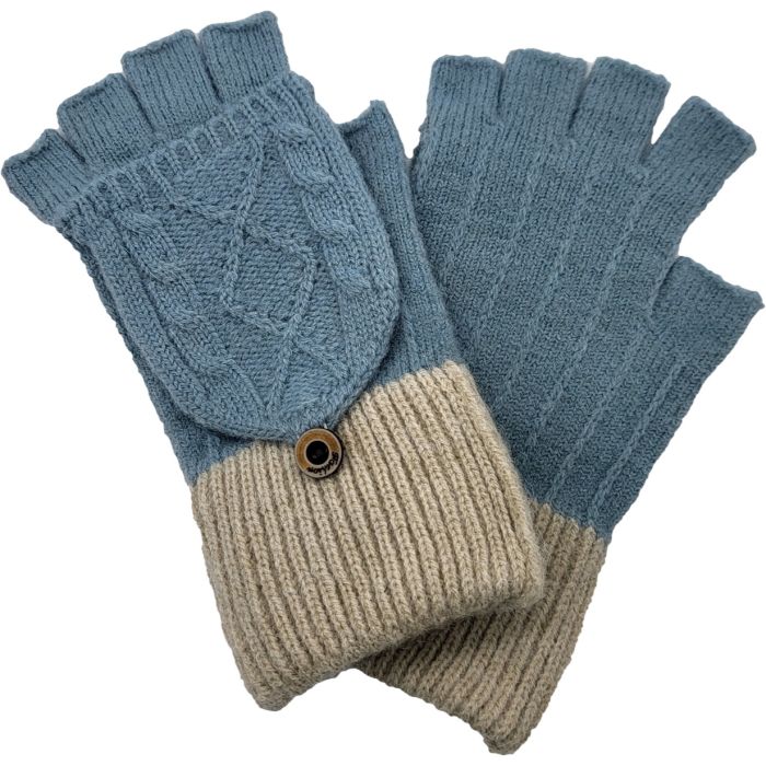 Knitted Fingerless Mitten Gloves (12pcs)