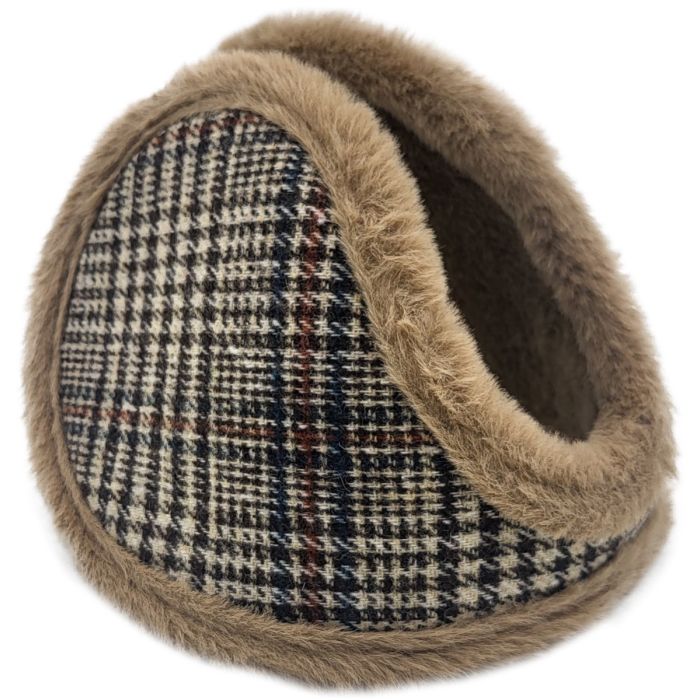 Checked Pattern Earmuffs (12Pcs)