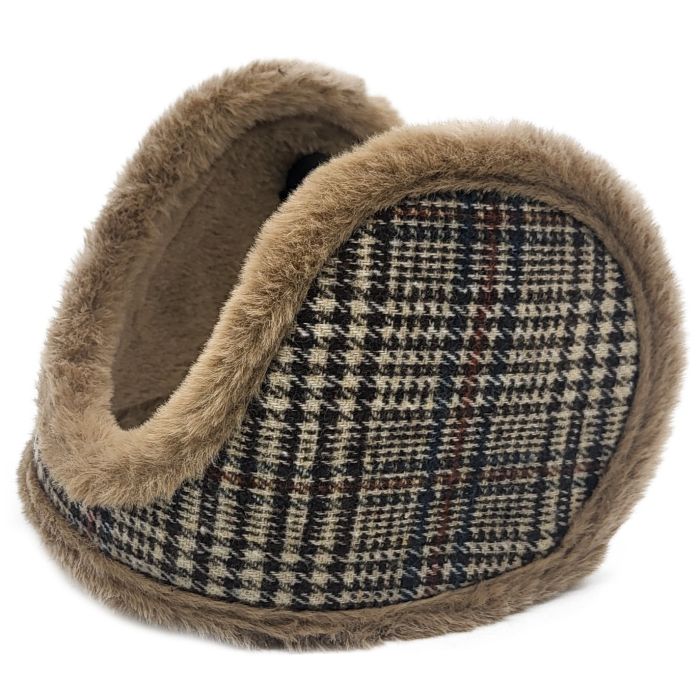 Checked Pattern Earmuffs (12Pcs)