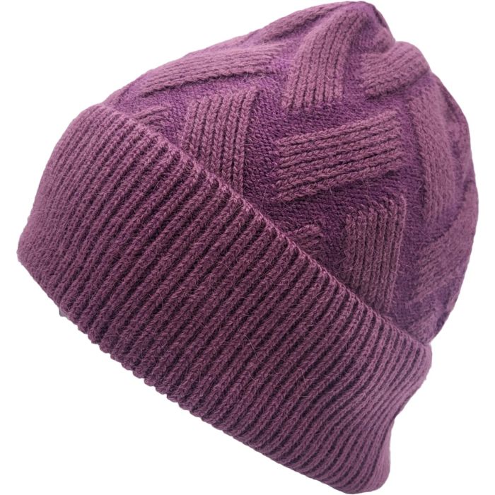 Crisscross Knit Beanie