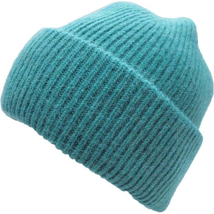 Unisex Plain Angora Beanie