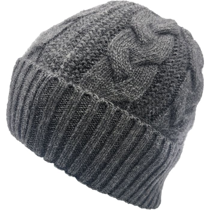 Crisscross Knit Angora Beanie (12Pcs)