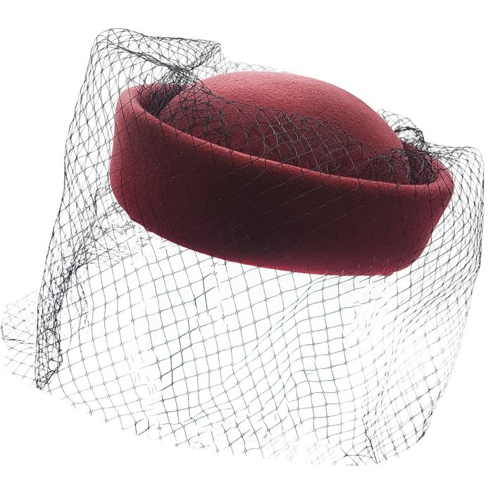 Womens Classic Pillbox Hat