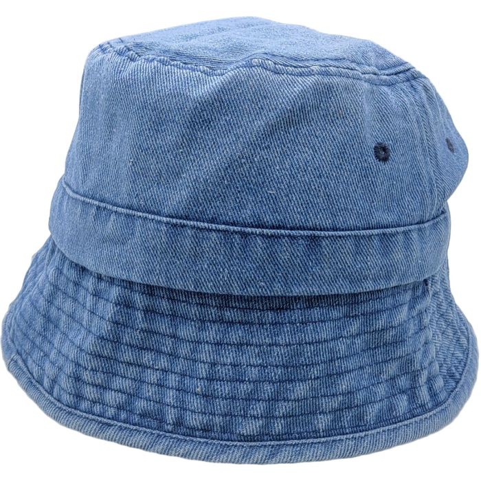 Stone Wash Denim Bucket Hats (12Pcs)
