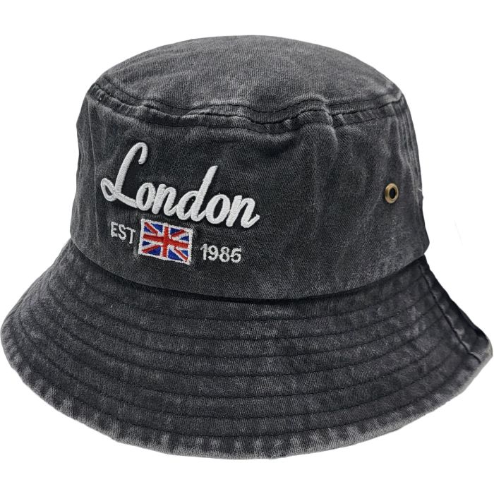 Stone Wash Denim Bucket Hats (12Pcs)