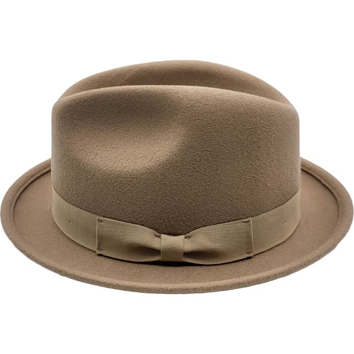 Wool Felt Short Brim Trilby Hat