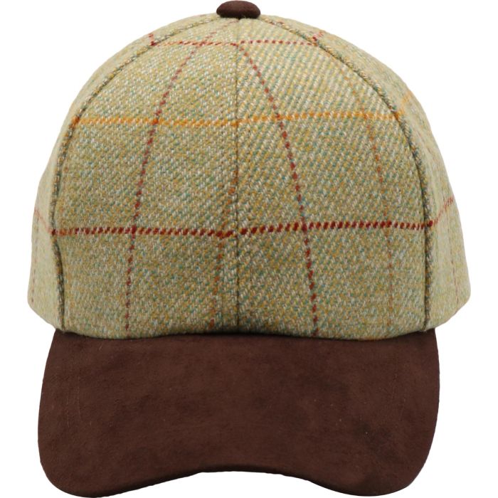 Wool Baseball Cap with Suede Peak