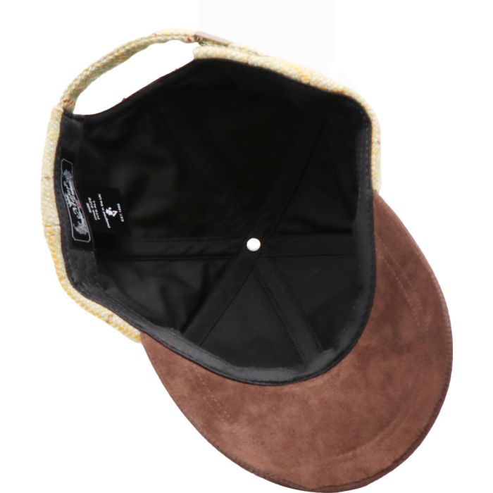 Wool Baseball Cap with Suede Peak