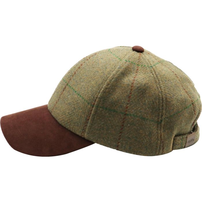 Wool Baseball Cap with Suede Peak
