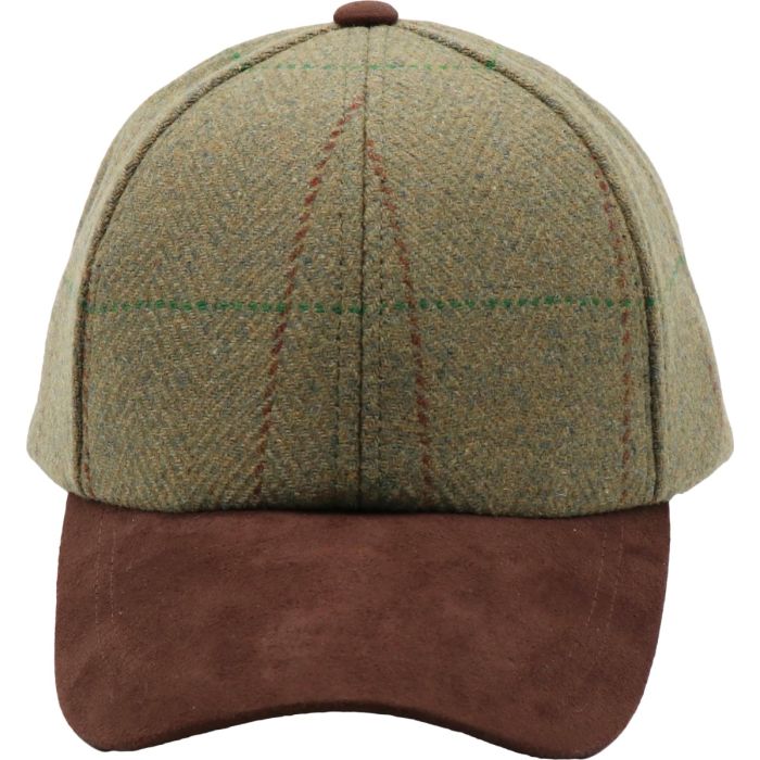 Wool Baseball Cap with Suede Peak