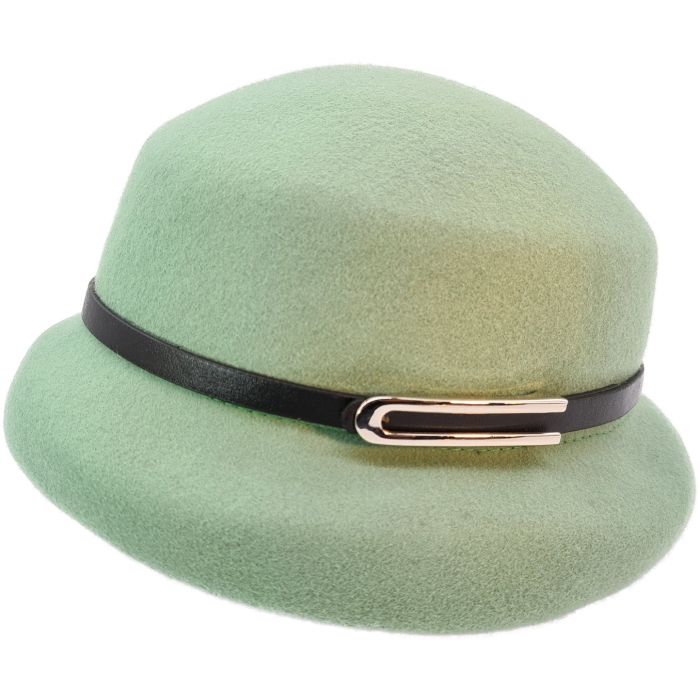 Womens Felt Cloche Bowler Hat